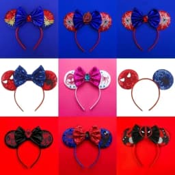 Marvel Captain America Headbands for Women Mickey Ears Hair Accessories Kid Avengers Captain America's Shield Hairband Girl Gift