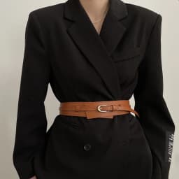 1pcs Belt Women's 2024 New Model Luxurious Decorative Dress with Suit Jacket Fashionable Wide Waist Belt Black Suitable for Dail