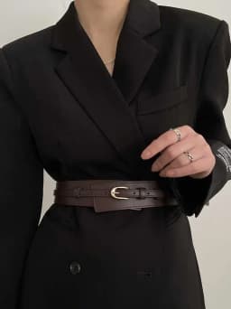 1pcs Belt Women's 2024 New Model Luxurious Decorative Dress with Suit Jacket Fashionable Wide Waist Belt Black Suitable for Dail