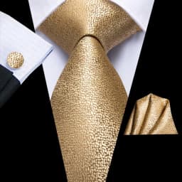 Designer Gold Solid Wedding Tie For Men Handky Cufflink Striped Plaid Floral Men Necktie Fashion Business Party silk Dropshiping