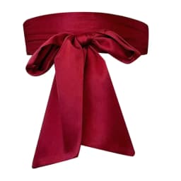 Satin Silk Bow Corset Waist Belt Wide DIY Bowknot Fabric Ribbon Cummerbunds Decorative Waist Cover For Women Lady Girl Bridal