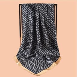 High Quality Silk Scarf Top Headwraps Women Four Seasons Hair Scarves Hijab Foulard Luxury Bandana Femme Headscarf 90*90cm
