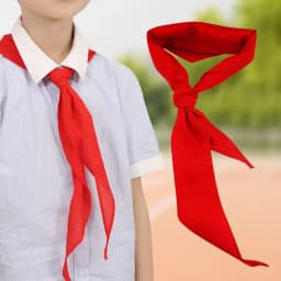 Triangle Towel Scarf Classic 120cm Triangle Towel Scarf China Style Gifts Red Scarf Cotton Red Tie Choker School Supplies