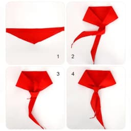 Triangle Towel Scarf Classic 120cm Triangle Towel Scarf China Style Gifts Red Scarf Cotton Red Tie Choker School Supplies