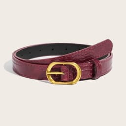 2025 New Belt Women's Korean Edition Decoration Paired with Wine Red Jeans Multi Functional Fashion Belt for Women