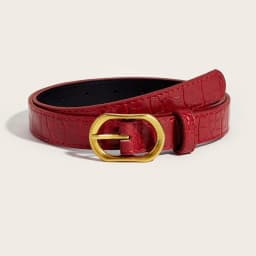 2025 New Belt Women's Korean Edition Decoration Paired with Wine Red Jeans Multi Functional Fashion Belt for Women