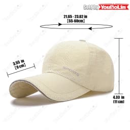 Summer Quick-Drying Material Perforated Breathable Extended Brim Adjustable Baseball Cap Sun Hat Trucker Caps Dad Hats