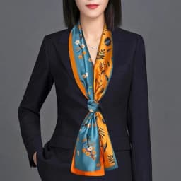 Luxury Design Skinny Silk Scarf Women Fashion Hair Ribbons Headbands Bandana Female Bag Wrist Wrap Neckerchief Foulard Neck Ties