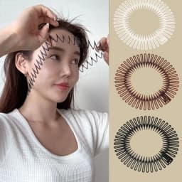 2Pcs Plastic Full Circle Stretch Diamond Flexible Comb Teeth Headband Hair Band Clip Face Wash Fixed Hair Accessories Non-Slip