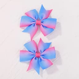 2pcs Girls Cute Printing Dot Bows Hair Accessories Hair Clips Handmade Bows Clips Hair Pin Kawaii Child Accessories