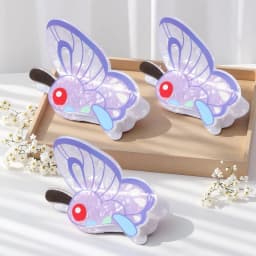 Pocket Monsters Butterfly Hair Claw Clips Cartoon Anime Design for Women & Girls Valentine Gift