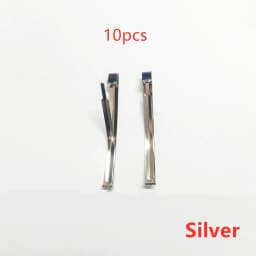 10pcs/lot 7cm 9cm Korean shrapnel clip gold/rhodium hair accessories DIY material wholesale