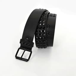 Black Fashion Rhinestone Rivet Jeans Belt Male Men&Women's Studded Belt Female Punk With Pin Buckle Gothic Accessories Y2K Belt