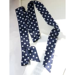 2025 New Spring Polka Dot Long Scarf Preppy Chic Polyester Red Butterfly Narrow Ribbon Bowknot Bag Accessories 180cm Cravat Gift