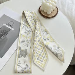 New Long Bag Scarf Women Hair Band Lady Accessories Print Skinny Scarves Headband Satin Ribbon Neck Tie Decorative Bag Scarves