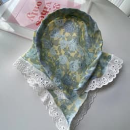 2025 Lace Headband Scarf for Women French Style Triangle Bandana with Integrated Headwrap Pastoral Chic Hair Accessory
