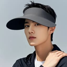 Men's Visor Hat with Oversized Head For Summer Outdoor Sports Travel Beach New Sunshade Breathable Folding Sun Hat