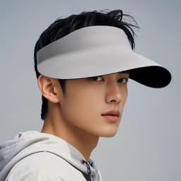Men's Visor Hat with Oversized Head For Summer Outdoor Sports Travel Beach New Sunshade Breathable Folding Sun Hat