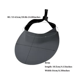 Men's Visor Hat with Oversized Head For Summer Outdoor Sports Travel Beach New Sunshade Breathable Folding Sun Hat