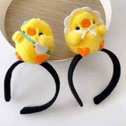 2 Pcs Chick Headband Costume Headbands Festival Girl Animal Plush Photo Props Birthday