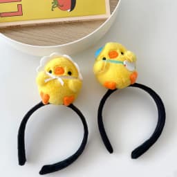 2 Pcs Chick Headband Costume Headbands Festival Girl Animal Plush Photo Props Birthday