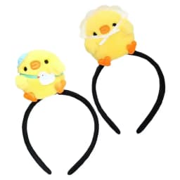 2 Pcs Chick Headband Costume Headbands Festival Girl Animal Plush Photo Props Birthday