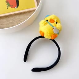 2 Pcs Chick Headband Costume Headbands Festival Girl Animal Plush Photo Props Birthday