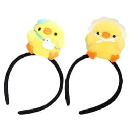 2 Pcs Chick Headband Costume Headbands Festival Girl Animal Plush Photo Props Birthday