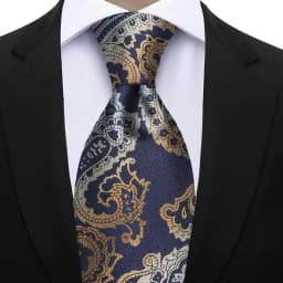 Luxury 7CM Floral Paisley Necktie Green Blue Ties For Man Groom Groomsman Jacquard Woven Ascot Formal Business Party Accessories