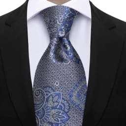 Luxury 7CM Floral Paisley Necktie Green Blue Ties For Man Groom Groomsman Jacquard Woven Ascot Formal Business Party Accessories