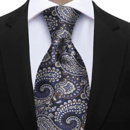 Luxury 7CM Floral Paisley Necktie Green Blue Ties For Man Groom Groomsman Jacquard Woven Ascot Formal Business Party Accessories