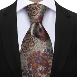 Luxury 7CM Floral Paisley Necktie Green Blue Ties For Man Groom Groomsman Jacquard Woven Ascot Formal Business Party Accessories