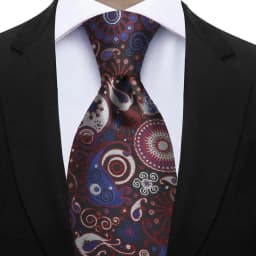 Luxury 7CM Floral Paisley Necktie Green Blue Ties For Man Groom Groomsman Jacquard Woven Ascot Formal Business Party Accessories