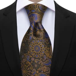 Luxury 7CM Floral Paisley Necktie Green Blue Ties For Man Groom Groomsman Jacquard Woven Ascot Formal Business Party Accessories