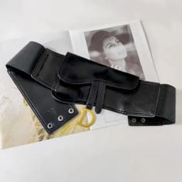 Plus Size Black Corset Belt Female Waist Belts For Women Luxury Elastic Wide Stretch Cummerbunds D Letter Coat Dress Waistband