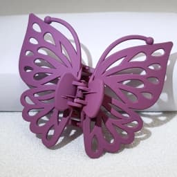 9cm Sweet Women Girl Young Fashion Gift Back Head Clip Hairpin Candy Color Single Layer Hollow Wing Antennae Butterfly Hair Claw