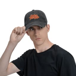 Over The Top Logo Movie Baseball Cap Lincoln Hawk Distressed Denim Washed Hat Vintage Outdoor All Seasons Adjustable Sun Cap