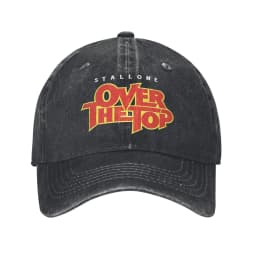 Over The Top Logo Movie Baseball Cap Lincoln Hawk Distressed Denim Washed Hat Vintage Outdoor All Seasons Adjustable Sun Cap