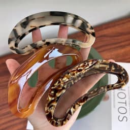 9.5CM French Women Fashion Hair Clip Claws Acetate Leopard Print Hair Clips Large Claw Clip for Girl Fashion Accessories Gifts
