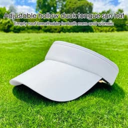 Man Summer UV Protection Hat Adjustable Soild Beach Sunshade Casual Hat for Camping Fishing Traveling