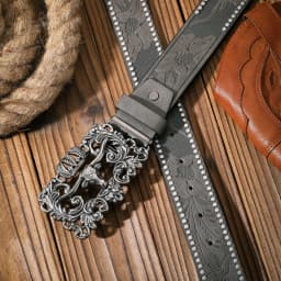 A Casual and Retro Belt, A Waist Accessory for Western-Style Clothing, Metal Buckle, PU Belt, Suitable for Both Men and Women