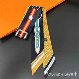Women Summer Pink Polka Dot Scarf Bag Ribbon Decorative Handles Printed Long Streamer Fashion Accessory for Celebrations