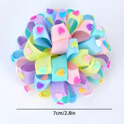 2Pcs Flower Hair Clips Sweet Hydrangea Heart Decoration Hairpin Cute Floral Barrette Girls Kid School Headdress Hair Accessoires