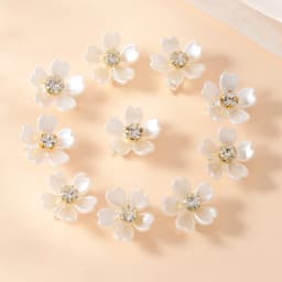 Exquisite small hair clips, flower hair accessories, small hair clips, bean clips, side flower hair accessories