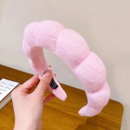 Simple Cloud Sponge Headband for Women Korean Style Candy Color Wide Brim Headband Fashion Girl Face Wash Headband Hair Accessor
