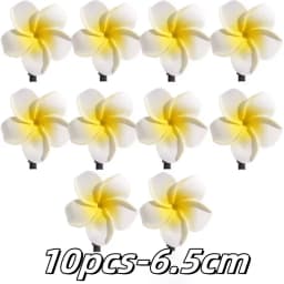 3pcs/10pcs Set Plumeria Hair Clip for Women Fashion Flower Duckbill Clip Cute Girls Side Clip Hair Accessories