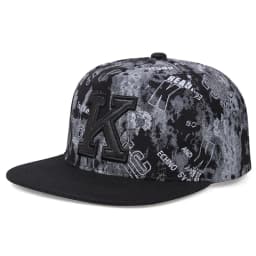 2026 Spring/Summer New Printed K Letter Baseball Cap Young Men and Women Hip-hop Flat-brimmed Hat Outdoor Sports Sunscreen Hat