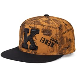 2026 Spring/Summer New Printed K Letter Baseball Cap Young Men and Women Hip-hop Flat-brimmed Hat Outdoor Sports Sunscreen Hat