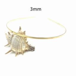 20Pcs 1.2mm 3mm 5mm 7mm 10mm Metal Hairband Wholesale Gold Silver Black Headband for Girls Hair Crafts Hair Hoop Headwear
