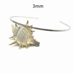 20Pcs 1.2mm 3mm 5mm 7mm 10mm Metal Hairband Wholesale Gold Silver Black Headband for Girls Hair Crafts Hair Hoop Headwear